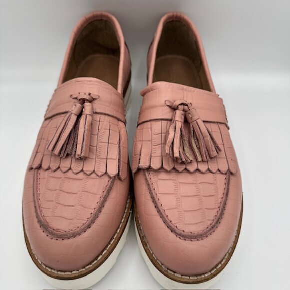 ASOS Designs Women's Pink Chunky Tassel Loafers Size 7 - Picture 3 of 7
